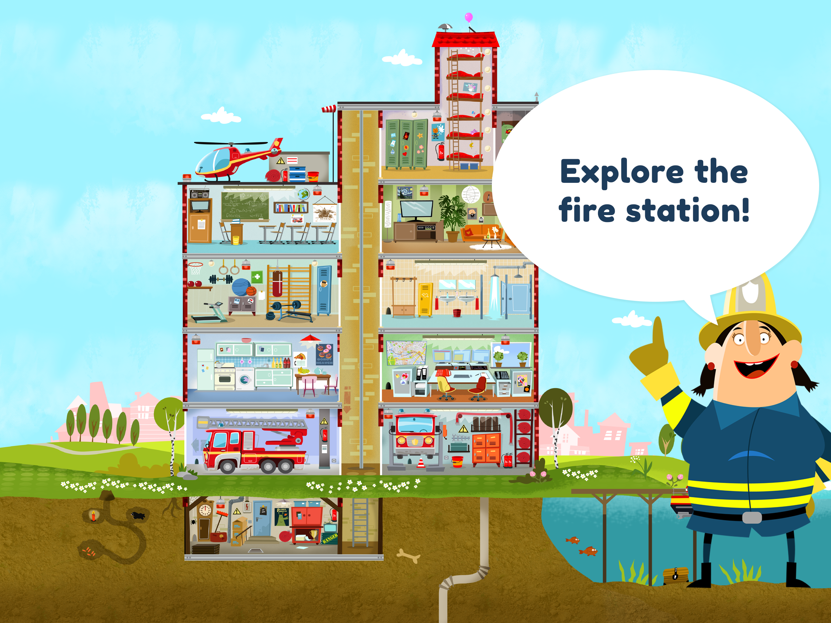 Little Fire Station For Kids