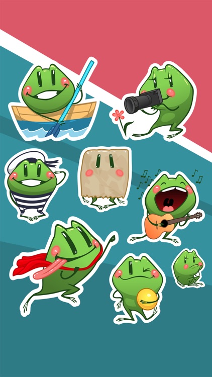 Travel Frog - iMessage Sticker screenshot-3