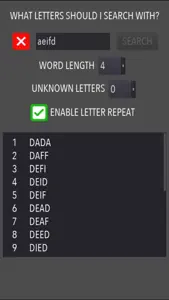 WordFinder - Anagram screenshot #4 for iPhone