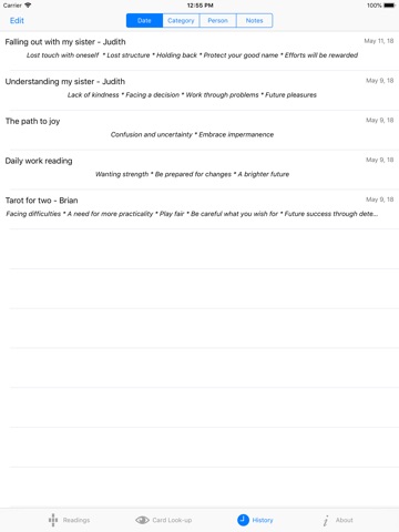 Tarot Lite iPad screenshot