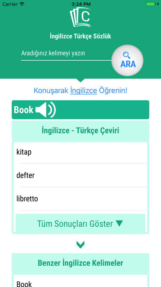 Clickivo İngilizce-Türkçe Sözlük - 1.4.1 - (iOS)