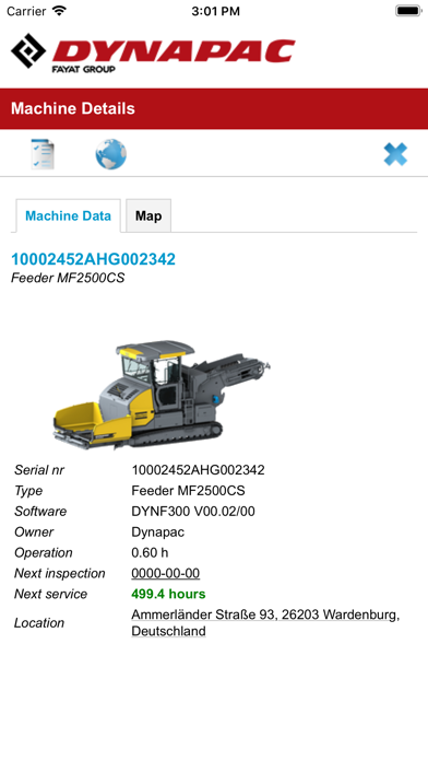 Screenshot 4 of Dynapac Dyn@Link App