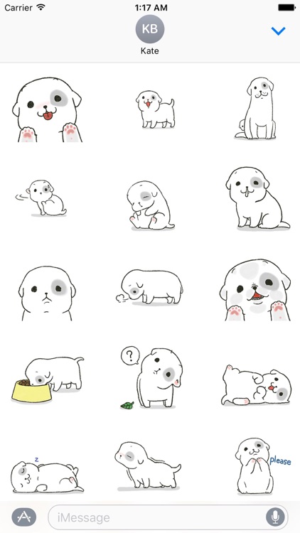 Snowy The Cute Dog Stickers