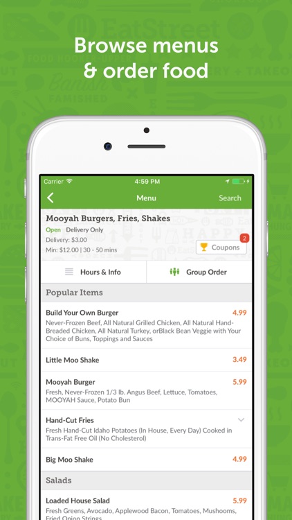 EatStreet Food Delivery App