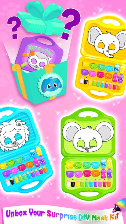 Cute & Tiny DIY Mask Party screenshot-4