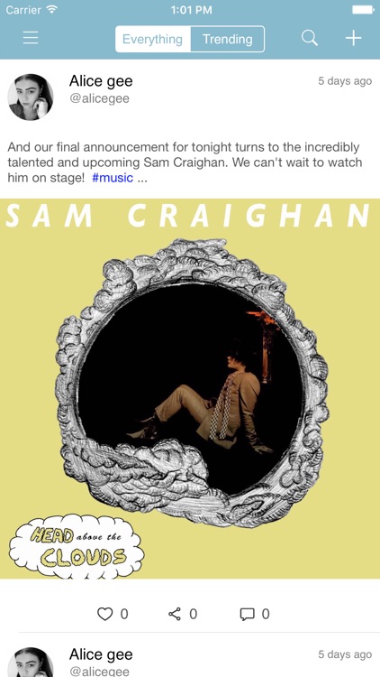 Head Above The Clouds Events