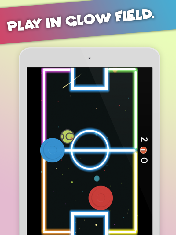 Glow Hockey Xtreme Neon Field iPad screenshot