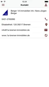 Berger 1A Immobilien screenshot #5 for iPhone