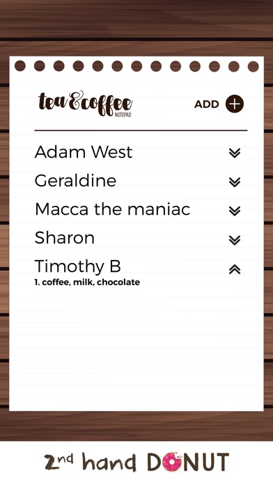 Tea & Coffee Notepad screenshot 2