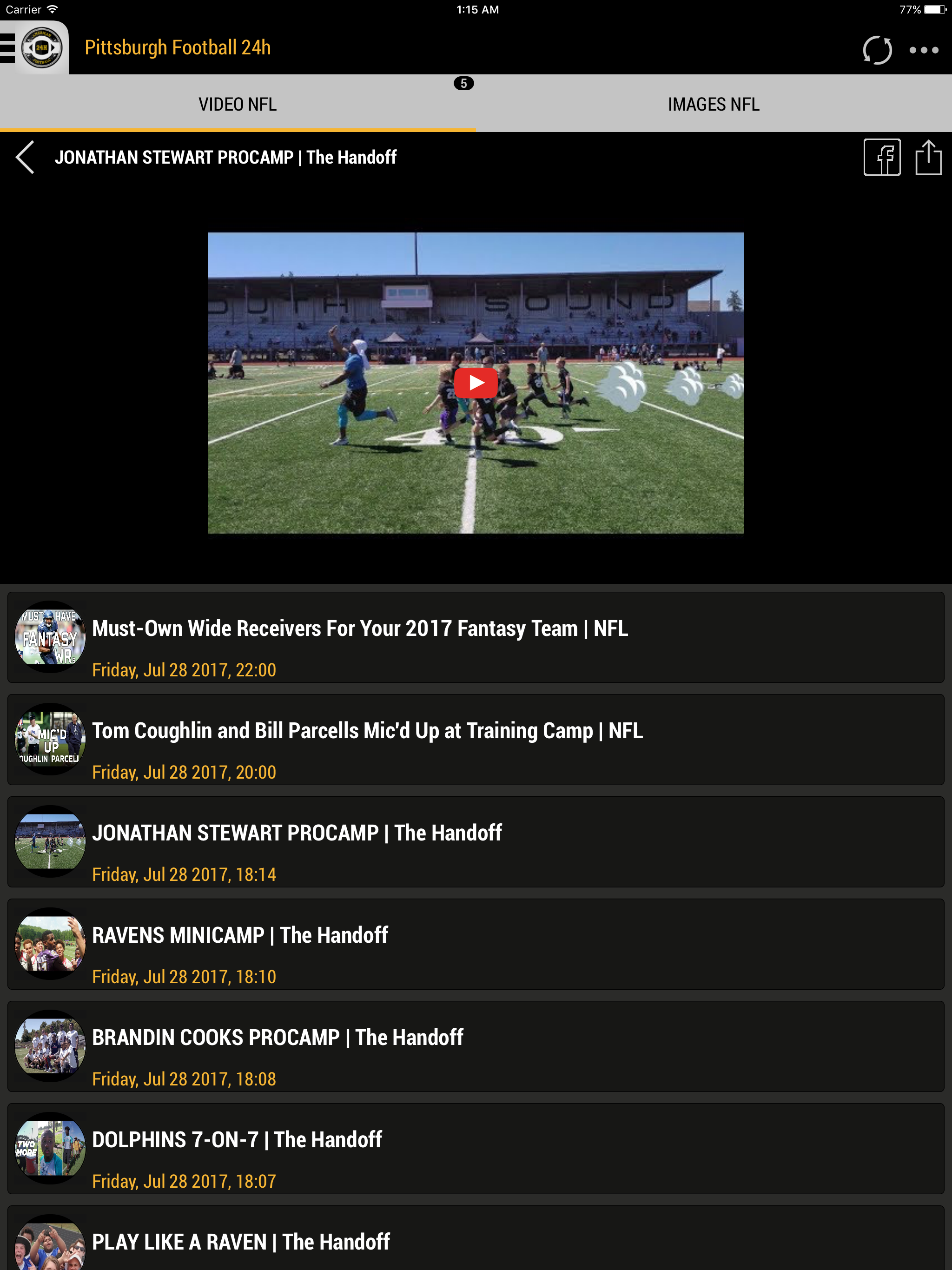 24h News for Pittsburgh Steelers screenshot 6