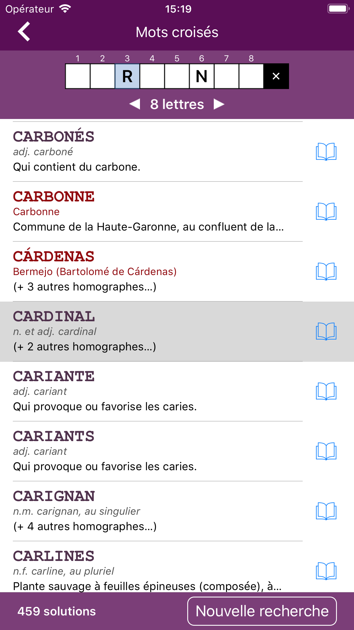 Assistant de jeux de lettres screenshot 3