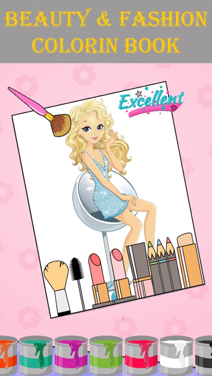 Beauty & Fashion Coloring Book