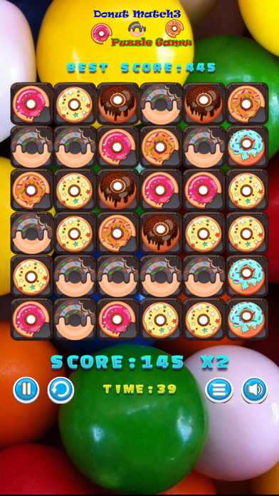 Screenshot #3 pour Donut Match3 Puzzle Game