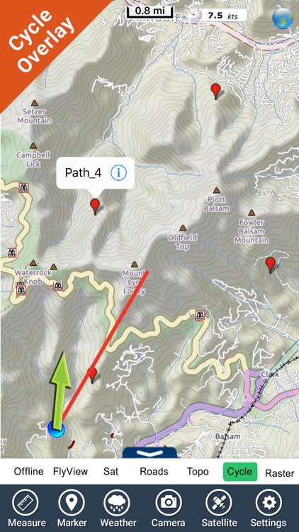 Great Smoky Mountains National Park GPS map