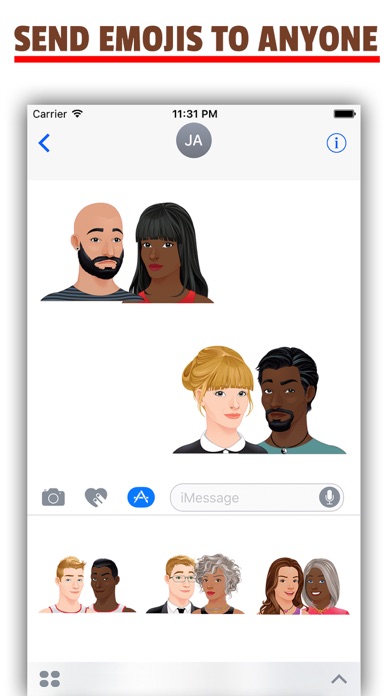 Interracial Emoji App screenshot 3