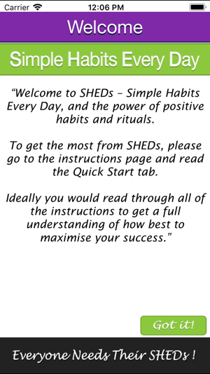 SHEDs+ - Simple Habits +(圖1)-速報App