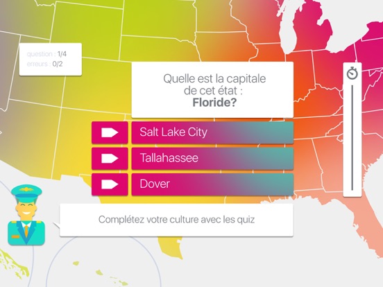 Screenshot #5 pour Jeu de Géographie des USA