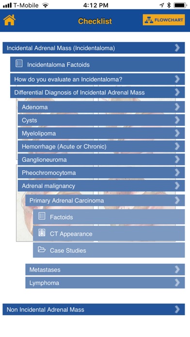 CTisus Adrenal Mass Checklist screenshot 2