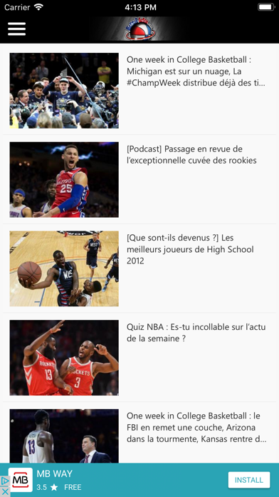 Screenshot #3 pour Basket Infos