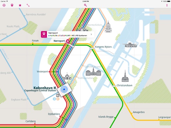 Screenshot #4 pour Copenhague Rail Map Lite