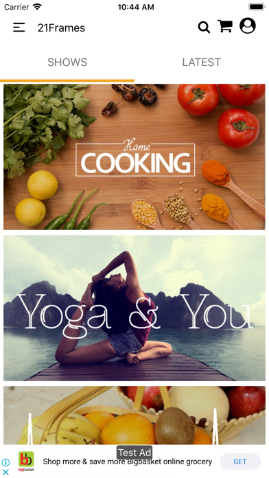 21Frames iPhone screenshot 2 - Shopping app