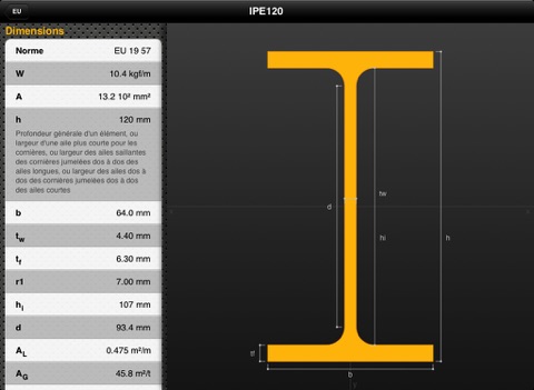 Screenshot #6 pour Steel Profiles