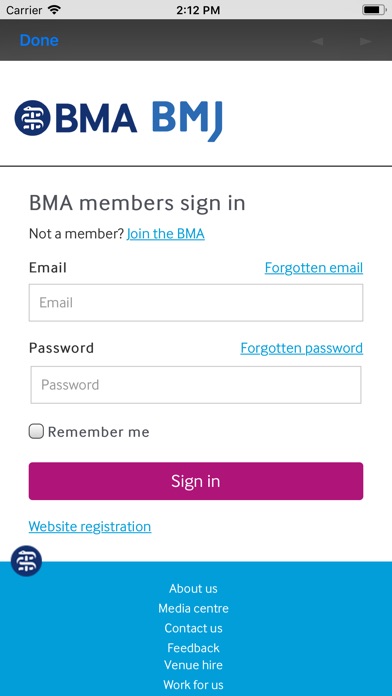 BMA Event App screenshot 2