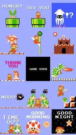 8-bit Super Mario Stickers iPhone image 2