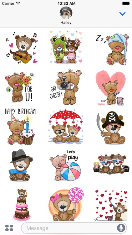 Teddy Bear for Kids Stickers