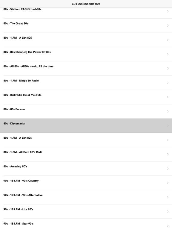 Screenshot #6 pour 60s 70s 80s 90s 00s Music Hits