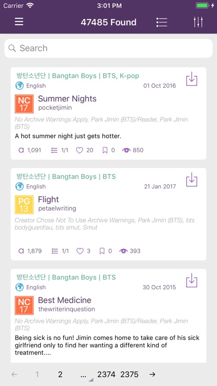 Fanfic Pocket Library Reader screenshot-4