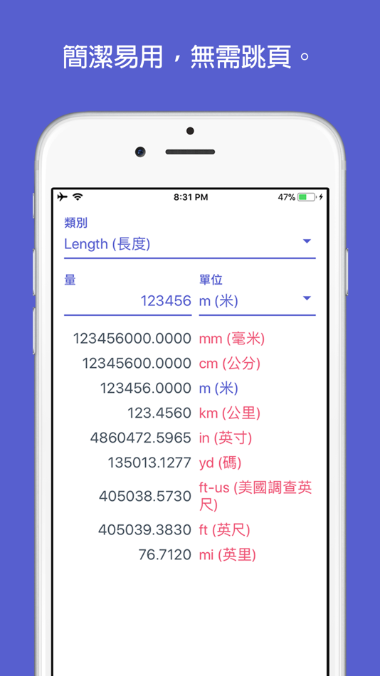 #1. 單位換算助手 (iOS) Podle: Long Sang Chan