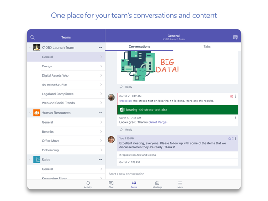 Microsoft Teams IPA Cracked for iOS Free Download