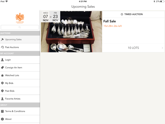 Screenshot #4 pour CARDON ESTATE SALES AUCTION