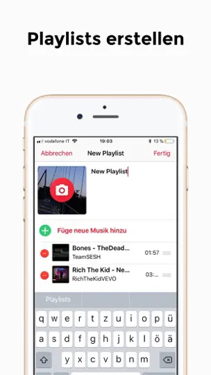 Screenshot von FMusic - Musik Player auf dem iPhone 2