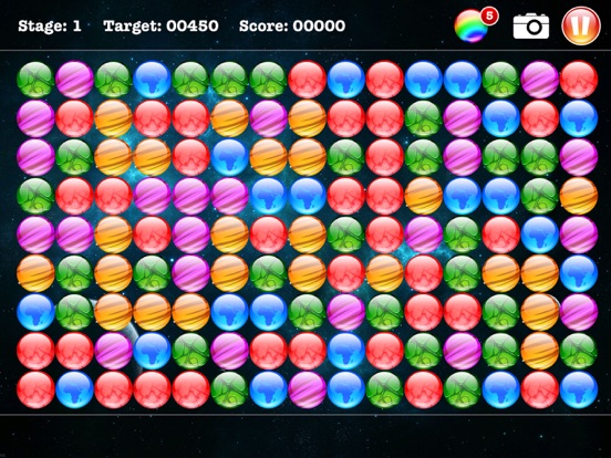 Popstar Bubbles - Brain Game iPad screenshot 1 - Games app