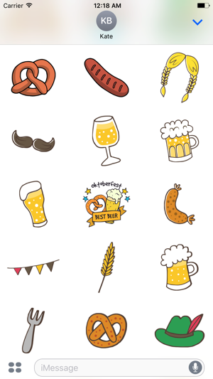 Oktoberfest Beer Festival Stickers for iMessage(圖2)-速報App