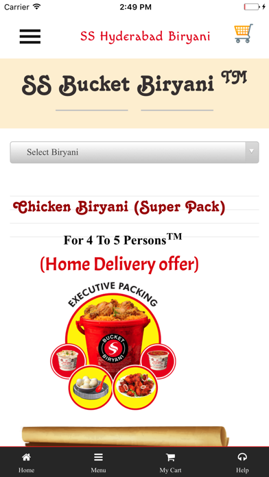 How to cancel & delete SS Hyderabad Biryani from iphone & ipad 2