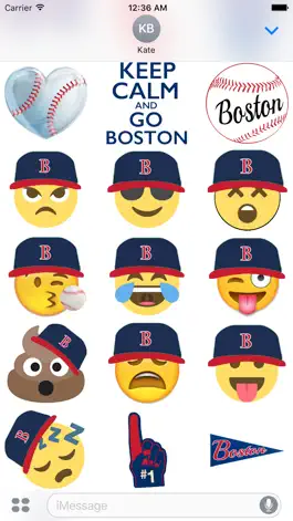Game screenshot Boston Baseball Sticker Pack apk
