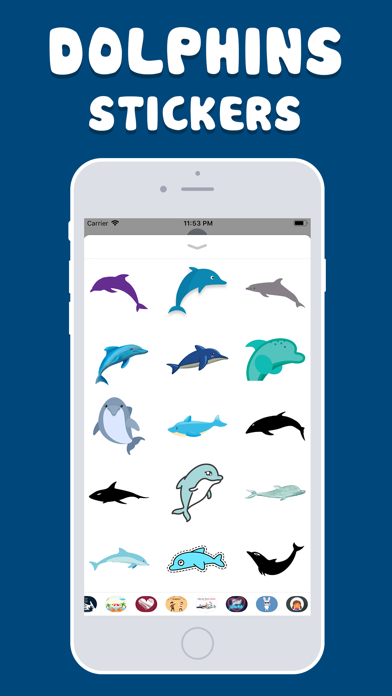 Ocean Dolphin Stickers! screenshot 3