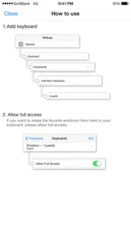 Cute Emoticon Keyboard iphone bilder 2
