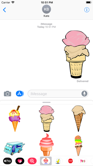 Yummy Ice Cream Stickers(圖2)-速報App