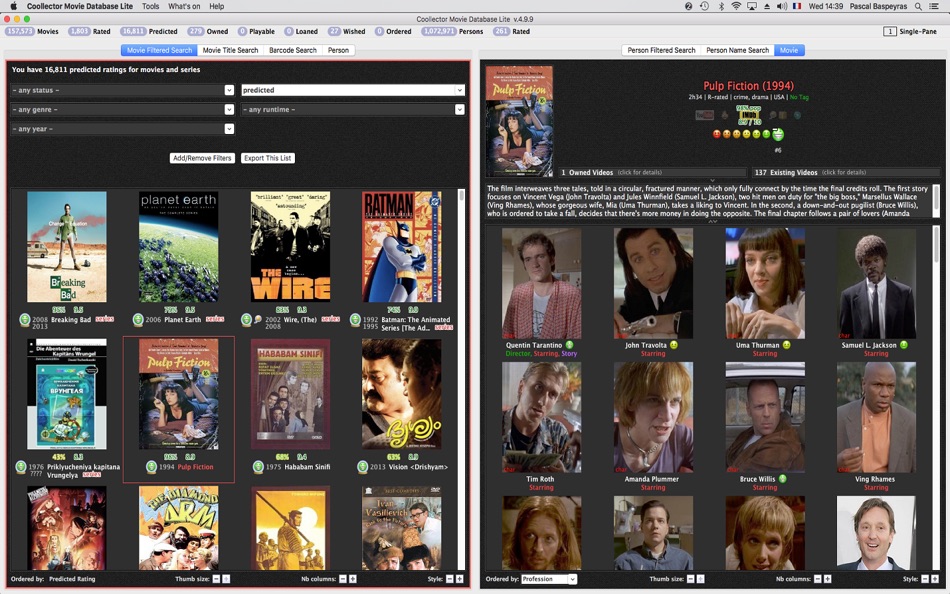 #4. Coollector Movie Database Lite (macOS) 由: Coollector