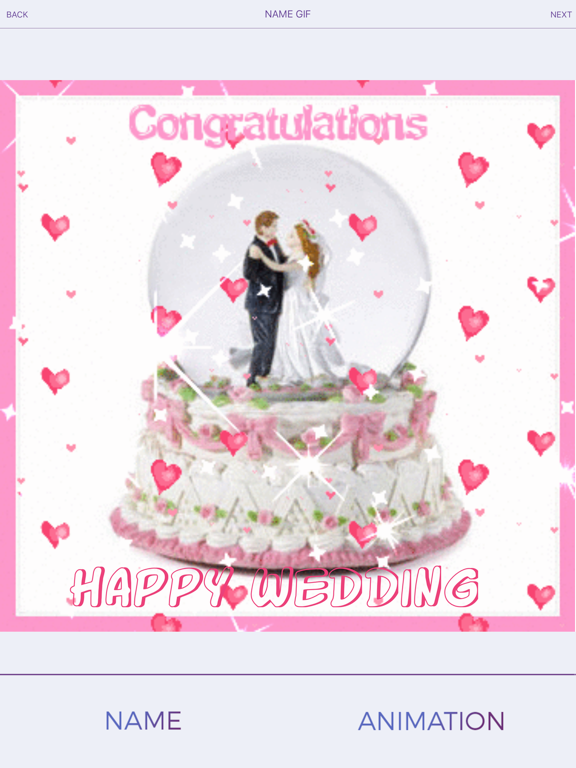 My Name GIF Animation Maker iPad screenshot 5 - Photo & Video app