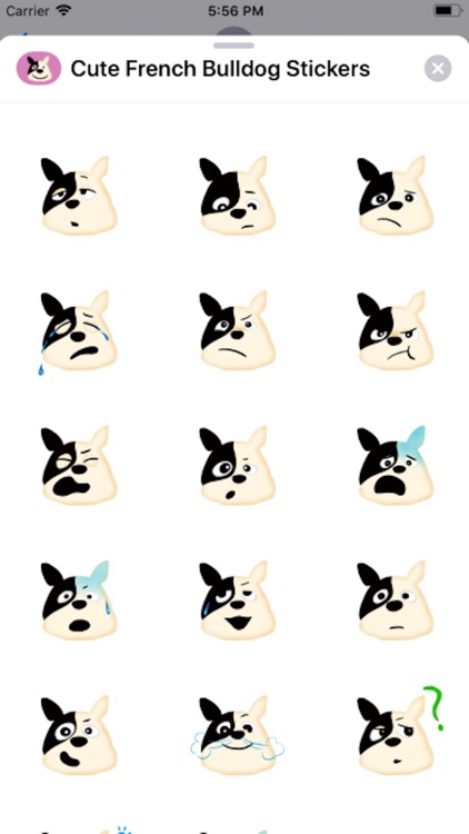 French Bulldog Emoji Stickers!