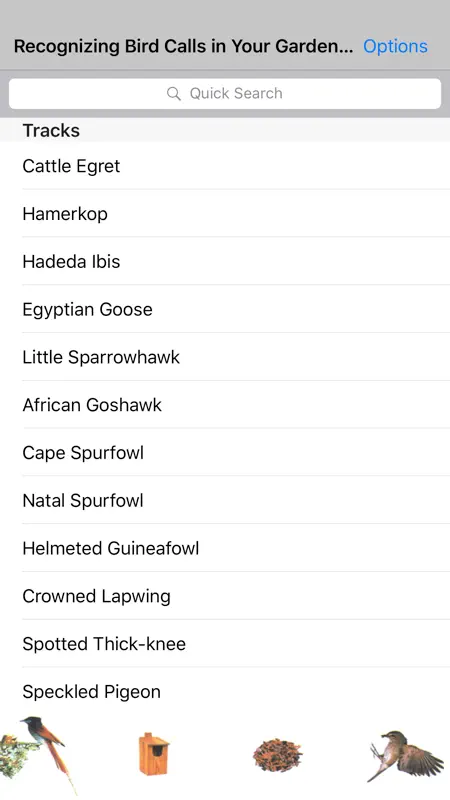 Bird Calls in your Garden in Southern Africa screenshot 1 of 2
