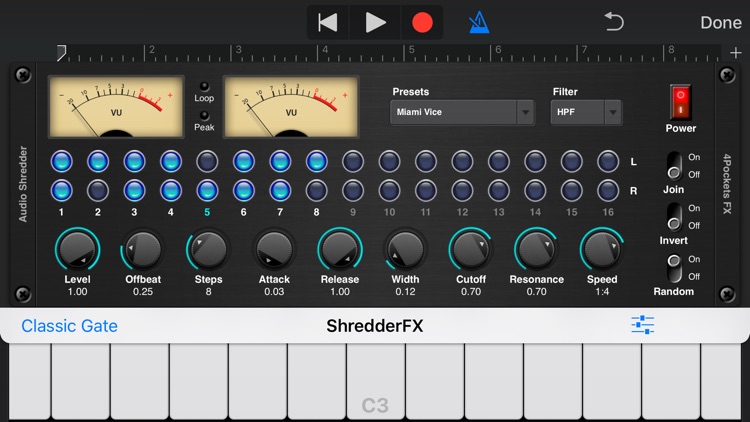 Audio Shredder AUv3 Plugin