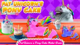 fat unicorn cooking pony cake iphone screenshot 1