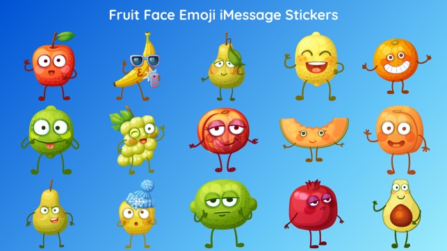 Funny Fruit Emojis Sticker App