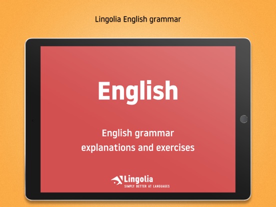 Lingolia English Grammar iPad app afbeelding 1